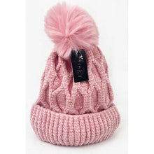 Load image into Gallery viewer, Winter Beanie Double Layer Hat with Pompom
