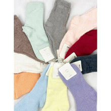 Load image into Gallery viewer, Solid Plush Assorted Colors Cozy Socks
