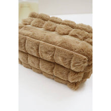 Load image into Gallery viewer, Faux Fur Quilted Make-Up Bag
