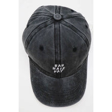 Load image into Gallery viewer, Bad Hair Day Embroidered Washed Baseball Cap
