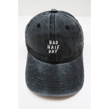 Load image into Gallery viewer, Bad Hair Day Embroidered Washed Baseball Cap
