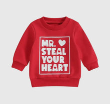 Load image into Gallery viewer, Mr. Steal Your Heart Kids Crewneck
