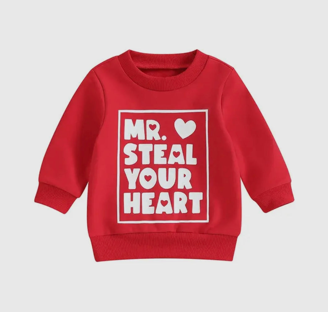 Mr. Steal Your Heart Kids Crewneck