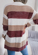 Load image into Gallery viewer, Candy Cane Knitted Cardigan
