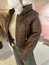 Load image into Gallery viewer, Trendsetter Faux Leather Puffer Jacket
