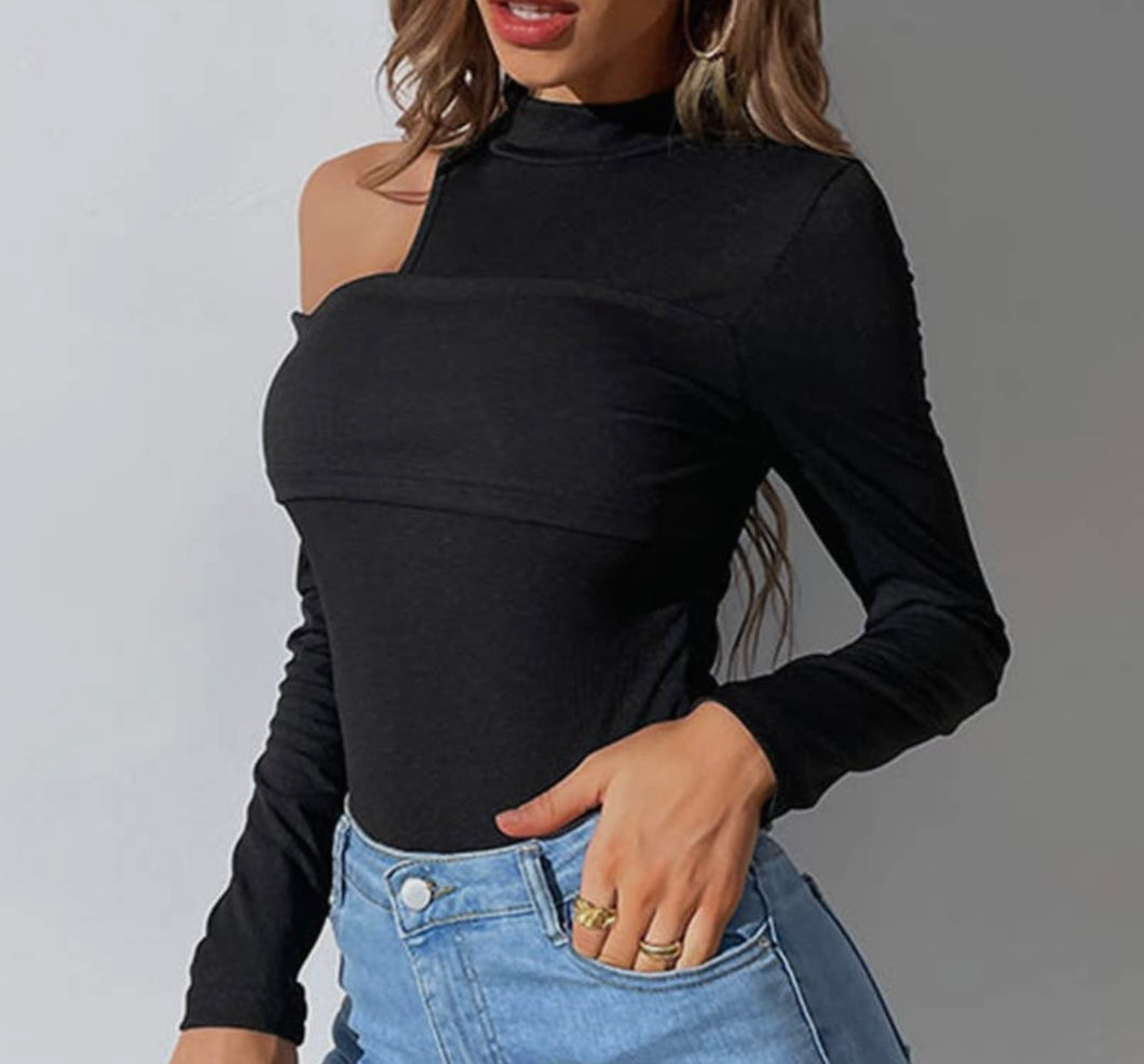 Giving the Cold Shoulder Bodysuit