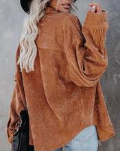 Load image into Gallery viewer, Caramel Macchiato Corduroy Shacket
