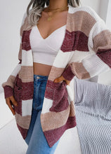 Load image into Gallery viewer, Candy Cane Knitted Cardigan
