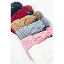 Load image into Gallery viewer, Winter Beanie Double Layer Hat with Pompom
