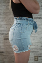 Load image into Gallery viewer, Tying You Down Denim Shorts
