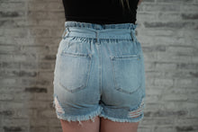 Load image into Gallery viewer, Tying You Down Denim Shorts
