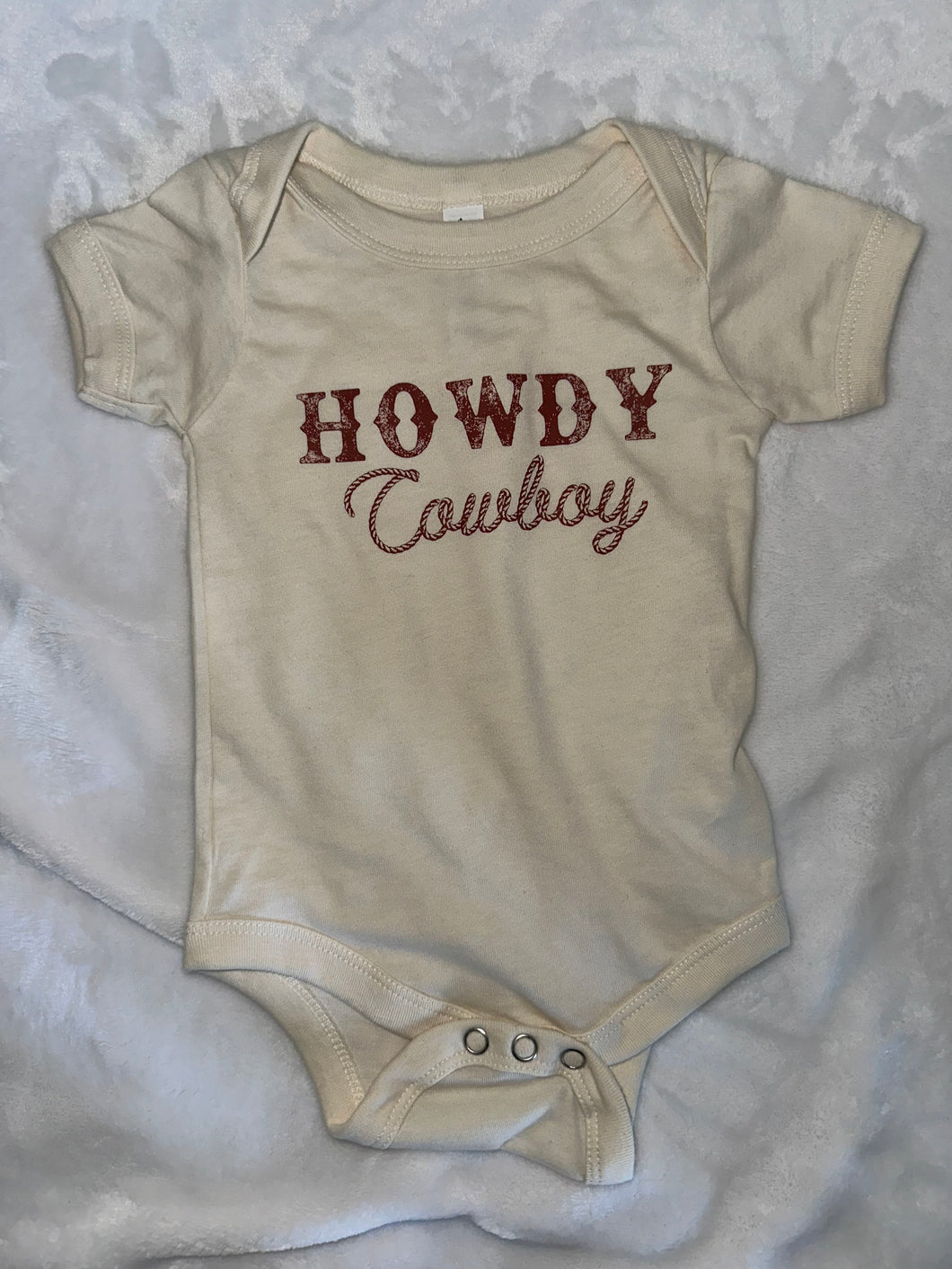 Howdy cowboy onesie