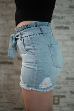 Load image into Gallery viewer, Tying You Down Denim Shorts
