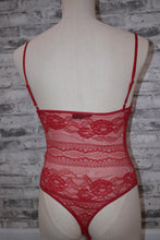 Load image into Gallery viewer, Body Language Lace Teddy - Red
