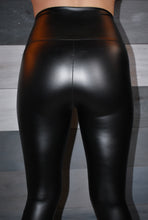 Load image into Gallery viewer, Black Faux Leather Leggings
