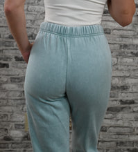 Load image into Gallery viewer, Let’s Stay In Seafoam Jogger Sweatpants
